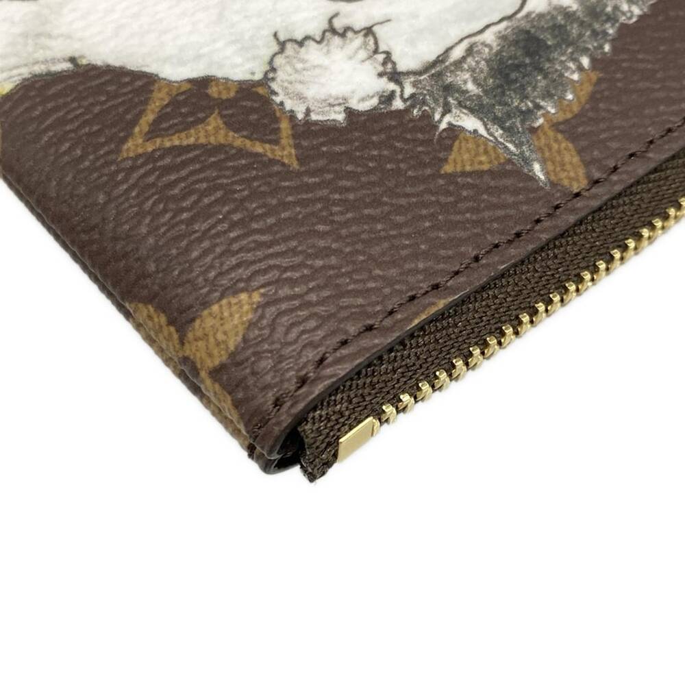 Louis Vuitton Phone Holder Accessory Case M25919 Monogram Canvas Cowhide - Picture 5 of 10